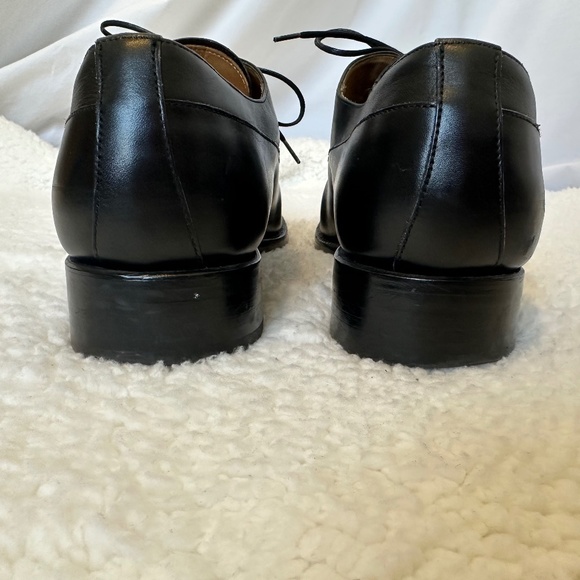 Jack Erwin Made by Hand Leather Black Oxford Shoe Size 11 - Picture 6 of 9